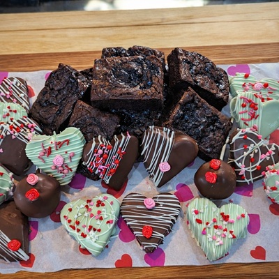 Triple chocolate brownies treats